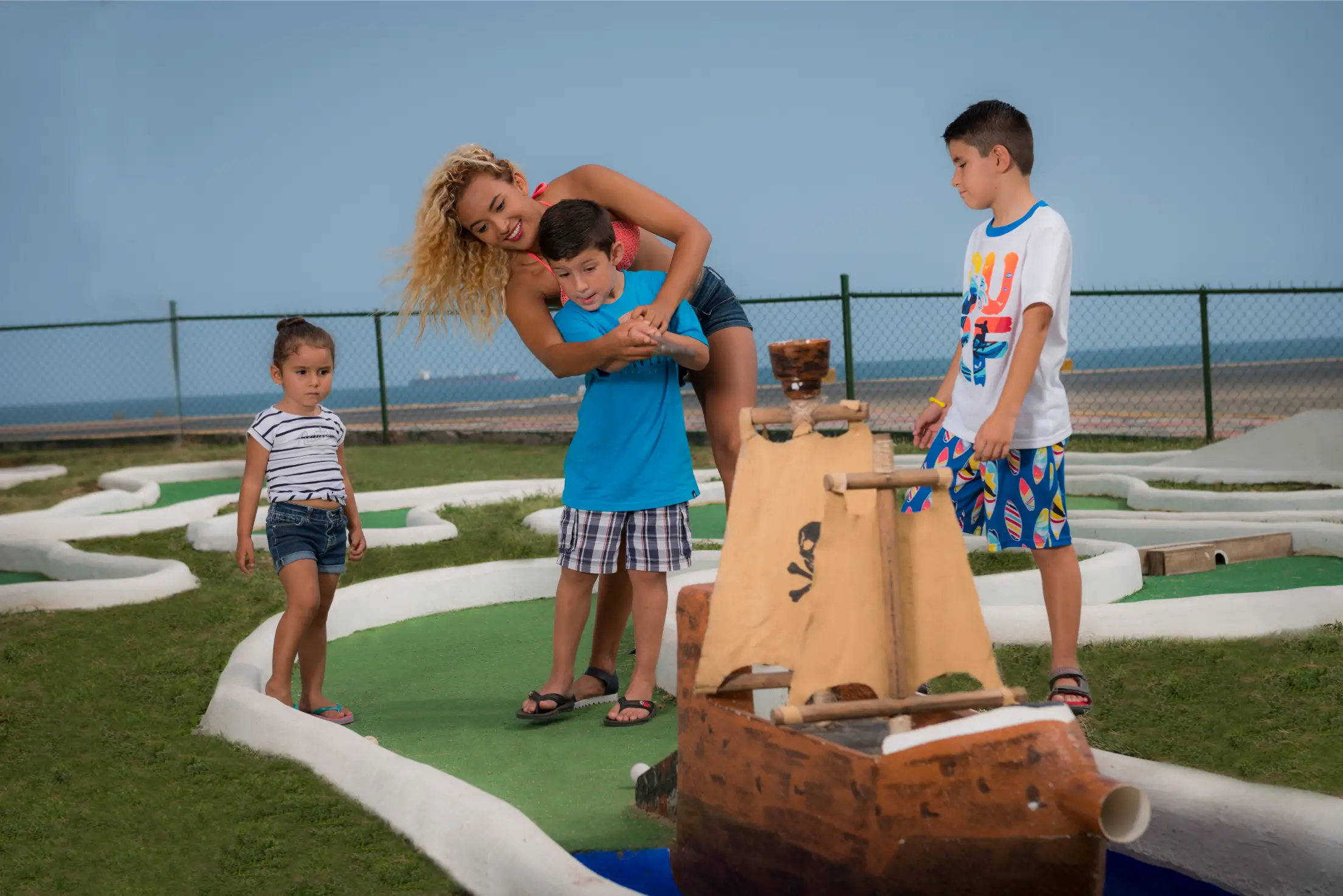 Área de minigolf