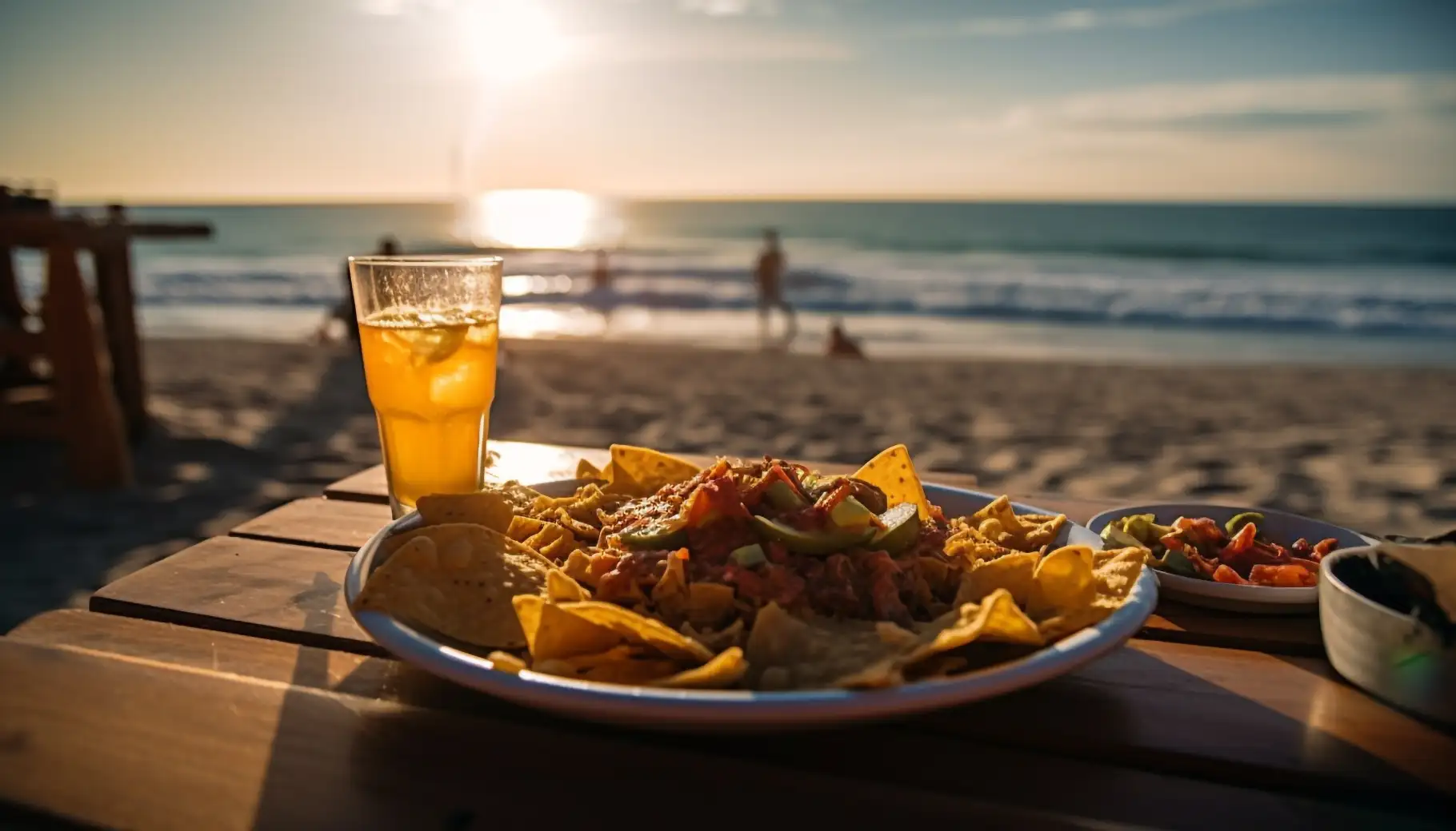 Snacks a pie de playa